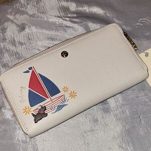 Radley London Sail Away Sailboat Zip Wallet Large Zip Around ML